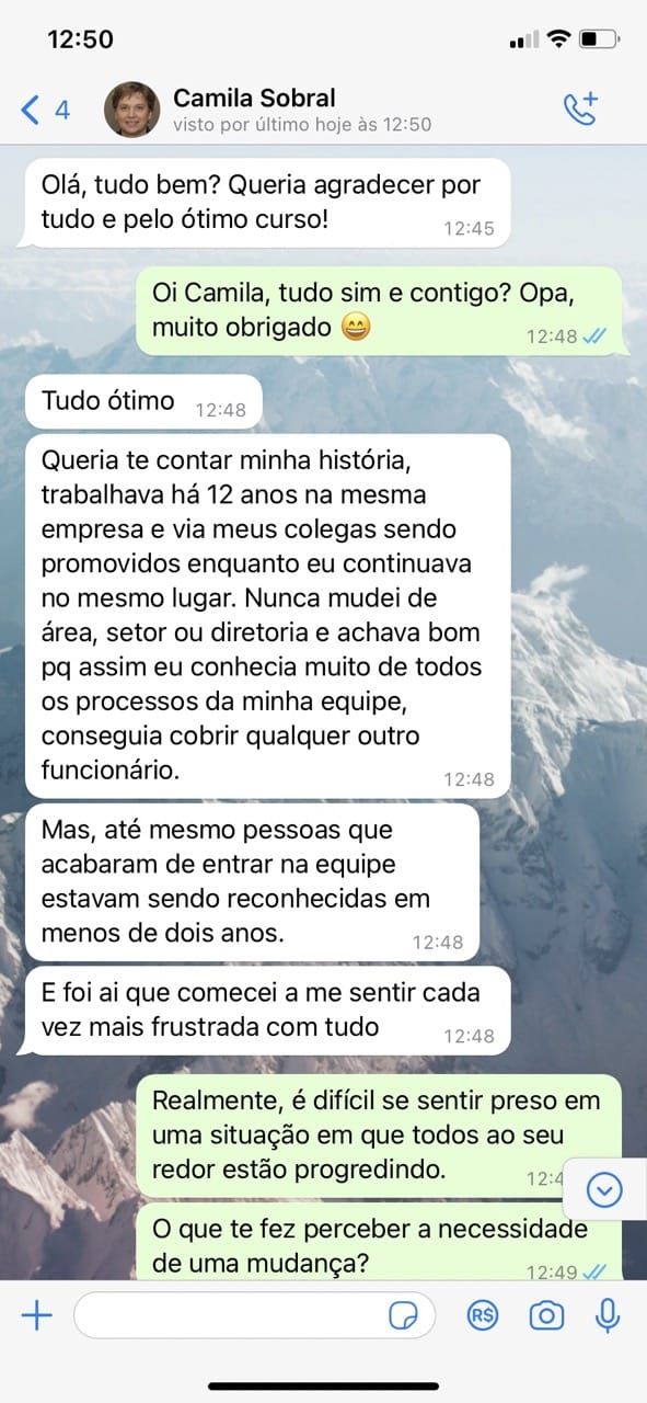 Depoimento de aluno 1