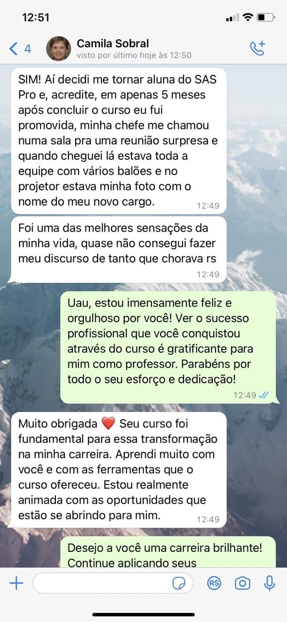 Depoimento de aluno 3