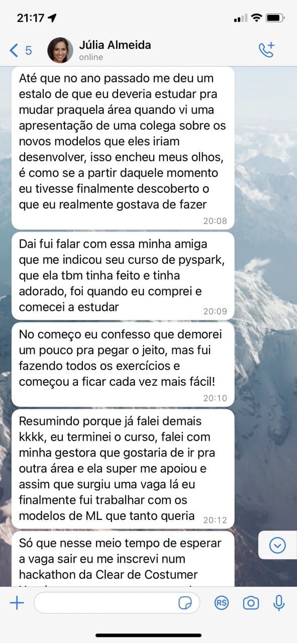 Depoimento de aluno 2