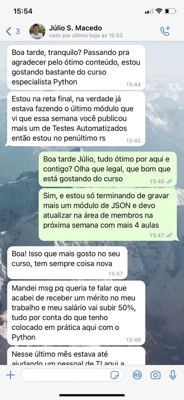 Depoimento de aluno 4