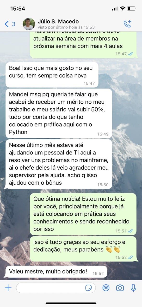 Depoimento de aluno 5