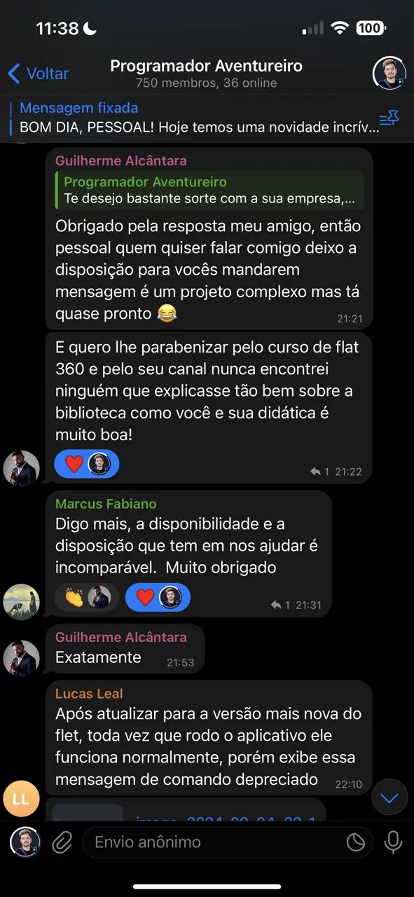 Depoimento de aluno 6