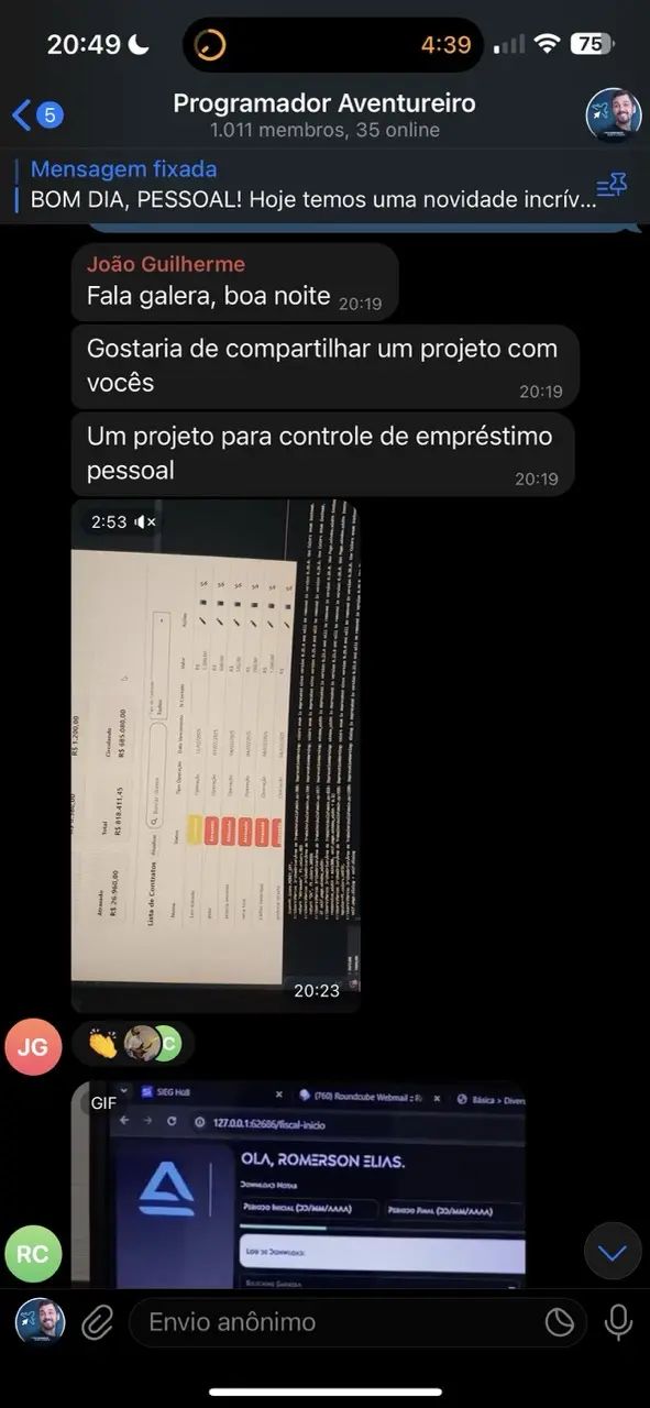 Depoimento de aluno 11