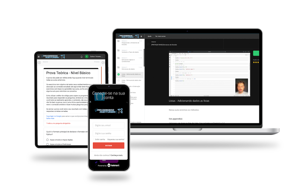 Acesse em qualquer dispositivo