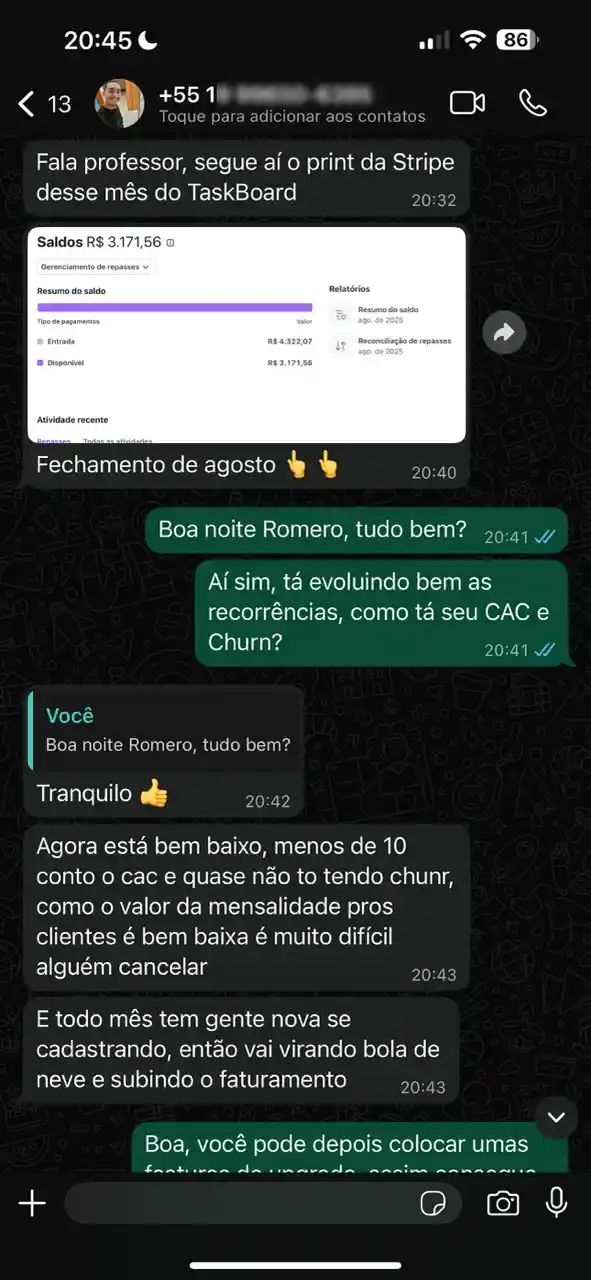 Depoimento de aluno 3